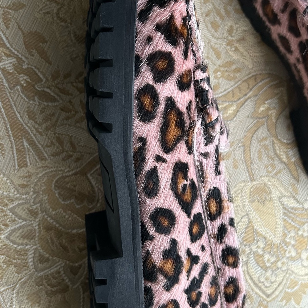 Pink Leopard Print Loafers - Picture 4 of 4
